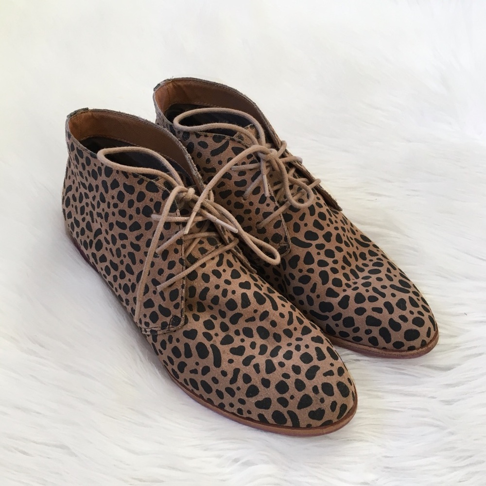 Dolce Vita Leopard Print Chukka Boot Ankle Booties